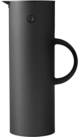 Stelton Isolierkanne Classic 900, Inhalt: 1 Liter Jarras, Negro, Único