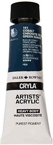 Daler-Rowney Cryla Acrylic 75 ml Cobalt Chrome Blue, Professional Artists