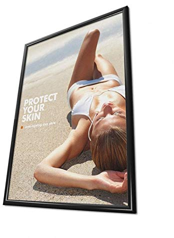 Klapprahmen schwarz A4 25mm Wechselrahmen Plakatrahmen Alu Klapprahmen A4 schwarz