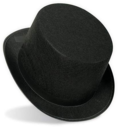 Zylinder Zylinder Filz Gr. 58 cm/Gr. 60 cm sortiert Filz Mottoparty Partyhut Karneval schwarz Zylinder-Hut Kopfbedeckung originel Zauberer Gentleman (58)