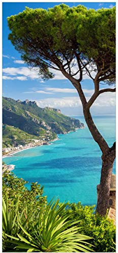 posterdepot Türtapete Türposter Italienische Küste - Größe 93 x 205 cm, 1 Stück, ktt0443