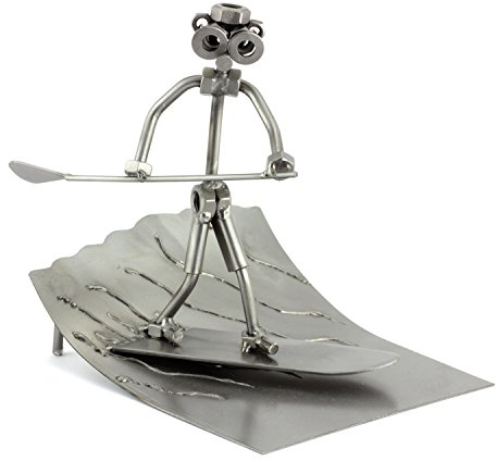 Steelman24 I Schraubenmännchen Stehpaddler I Made in Germany I Handarbeit I Geschenkidee I Stahlfigur I Metallfigur I Metallmännchen