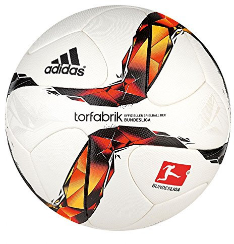 adidas Fußball Torfabrik Offizieller Spielball, White/Solar Red/Black/Solar Orange, 58 x 37 x 2 cm, 20 Liter