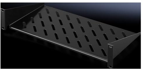 Rittal - 5501625 5501.625 Mounting Shelf for Rack - Black - 55.12 lb Load Capacity - 1