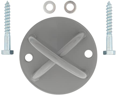 ScSPORTS® Wand Deckenhalterung Suspension - Bis 350 kg, in X, aus robustem Eisen, mit Befestigungssatz, Grau - Schlingentrainer Haken, Halterung, Suspension Strap Bracket, Sling Trainer