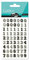 Maildor MALIDOR 17,5 x 9 x 0,2 cm Kunststoff Cooky Nummer Aufkleber, Schwarz/Grau