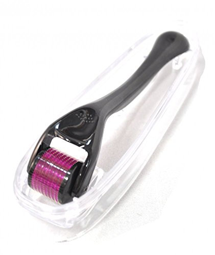 BOOLAVARD Dermaroller, avec ses micro-aiguilles, rouleau pour régénération de la peau, anti vieillissement, contre les rides, la cellulite, les cicatrices, les vergetures - Acier inoxydable 0.5mm 1.0mm 1.5mm 2.0mm 2.5mm 540 (0.5mm)