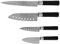 Cecotec Set de cuchillos multiusos Santoku. Filo de grosor de 2mm - Cuchillo picador y para trinchar de chef - Presentación en Estuche