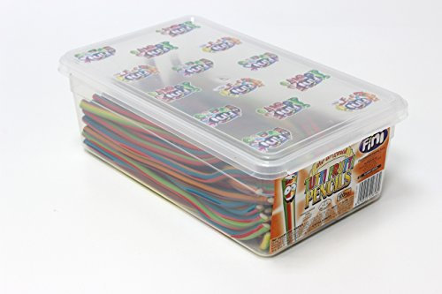 FINI Tutti Frutti Candy Pencils | Fruit Flavour Candy | 100 piece tub