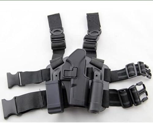 HANSTRONG GEAR H Welt EU Taktische Serpa Recht Bein Paddel Gürtel Oberschenkel Pistole Holster BK Für H & K USP Compact (Schwarz)
