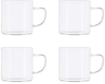 OGO LIVING - Helya 7912003 Becher aus Borosilikatglas, 25 cl, 4 Stück