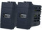 2 enchufes USB de pared, cargador USB 5 V 2,1 A, compatible con Bticino Living Light (negro)