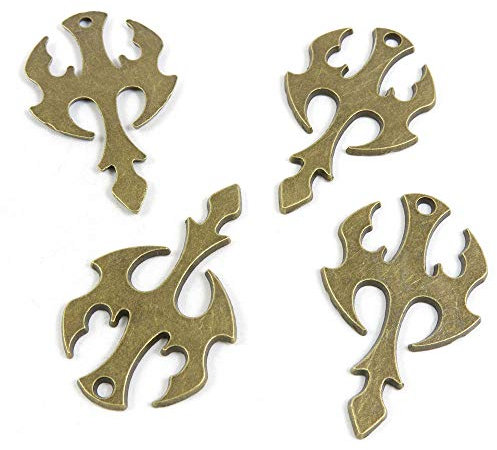 50 Pieces Antique Bronze Tone Jewelry Charms G5QX3W Axe Hatchet Craft Art Making Crafting Beading