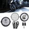lyrlody Motorcycle Headlight,LED Headlight Gril,6.5 Matt Black Mesh Grill Metal Project Motorcycle Motorbike Headlight Retro Vintage Look