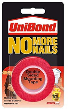 UniBond No More Nails Ultra Strong Rolle Permanent-Rolle, 19 mm x 1,5 m, 1 Stück