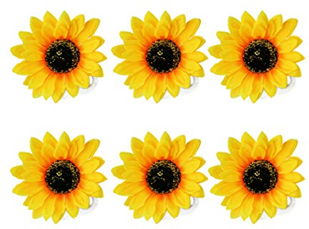 6Pcs Sonnenblumen Haarschmuck Sunflower Haarspangen Hawaii Haarnadel Urlaub Haarschmuck Blumen Haar Knall Party Kopfschmuck für Party Trip