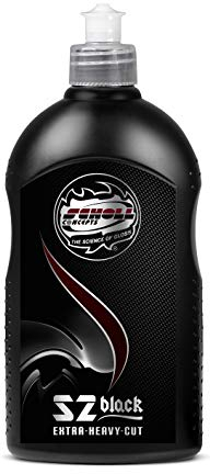Scholl Concepts – Kraftvolle Polierpaste - S2 BLACK Extra-Heavy-Cut 500g für Fahrzeugaufbereiter - Schleifpolitur zum Entfernen tiefer Kratzer – Hochleistungs Auto Politur - Made in Germany