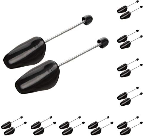 ZJHSXDR 10 Paar Kunststoff Schuhspanner Shaper für Herren (schwarz)