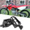 Repose-pieds de Moto, Finition Anodisée Fabriqué en Alliage D'aluminium pour Honda CRF 50/70/80/100 (Noir)