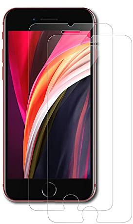 AICEK [2-Pack] Protector de Pantalla Compatible Apple iPhone SE2 / SE 2020, Cristal Templado para iPhone SE2 Vidrio Templado Cristal Screen Protector