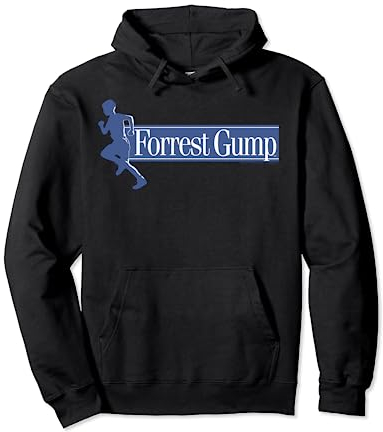 Forrest Gump Running Silhouette Title Pullover Hoodie
