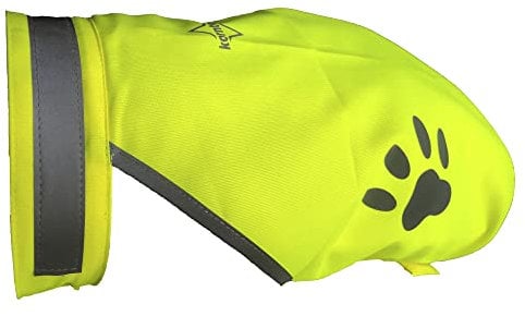 Veproli Hunde Warnweste *Individuell mit Namen Möglich * Verschiedene Größen Sicherheitsweste reflektierend Neon Gelb (S)