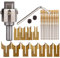 HYLYING 24Pcs Wooden Ring Drill Bit Set 6-25mm Milling Cutter Set Carbide Router Wooden Bead Maker Beads Drill Bit for DIY Rings Making Jewelry Decoration Supplies