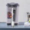 Caraffa termica elettrica da 4 litri, erogatore di acqua calda, bollitore, teiera, 750 W, bollitore in acciaio inox, thermos (nero)