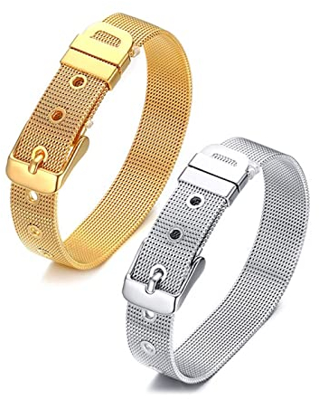 Aotiwe Freundschaftsarmband Cool, Armband Herren Silver Chain Verstellbarer Armbandriemen Silber Titan und Edelstahl