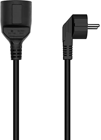 Cable ALARGADOR DE alimentTACIÓN AISENS A132-0603 CEE7 Macho CEE7 HEMBRA 10M Negro