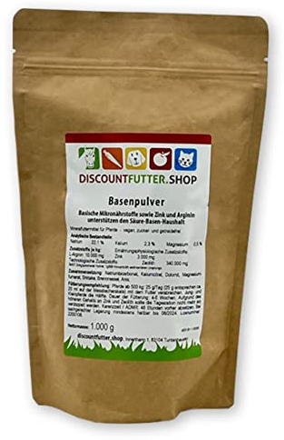Discountfutter.shop Basenpulver | (mit Arginin und Shiitake) I Basische Mikronährstoffe mit Zink und Arginin zur Unterstützung eines ausgeglichenen Säure- Basenhaushalts