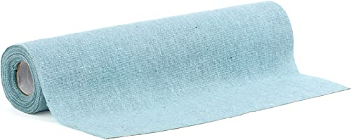 100%Mosel Tischläufer Leinenoptik, in Hellblau (28 cm x 5 m), dekoratives Tischband aus Stoff, natürliche Tischdeko für Geburtstage & Hochzeiten, Dekoration zu besonderen Anlässen