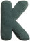 Fouriding Plüsch Buchstaben Kissen Englisch Alphabet Niedlich Wurf Kissen Zimmer Couch Dekorative Kissen für Kinderzimmer Sofa Bett Boden Auto Dekorative (K)