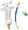 Renywosi Aire Acondicionado,Aceite y Tinte 30 ml con Conector 1/4 Pulgada - Aire Acondicionado Azul, Aceite Motor líquido, Tubo llenado
