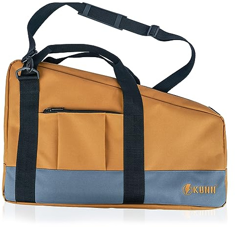 KUNN Framing Nailer Gun Bag with Adjustable Shoulder Strap,Dual Lockable Zipper,Extra pockets for Hitachi NR83A,NuMax SFR2190