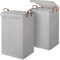 2 Paquets de 80L Grands Paniers à Linge pour le Lavage avec Couvercle, Solutions de Sac de Rangement Pliable avec Poignées pour Vêtements, Jouets, Bac à Linge pour Salle de Bain, Chambre à Coucher