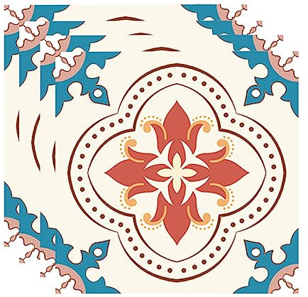Beavorty 4piezas Pegatinas De Pared Impermeables Pegatinas Para Azulejos De Suelo Decorativas Para Baño Cocina y Oficina De Pvc Resistentes y Autoadhesivas