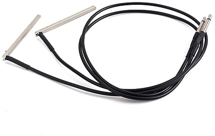 Varilla de Captación Piezoeléctrica Negra 2 Piezas para Guitarra | Cable Piezoeléctrico, para Folk y Acústica de 3 Cuerdas, Músicos y Bandas