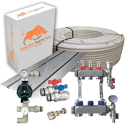 Underfloor Heating Suspended Floor Kit - 60m2 (3 Port)