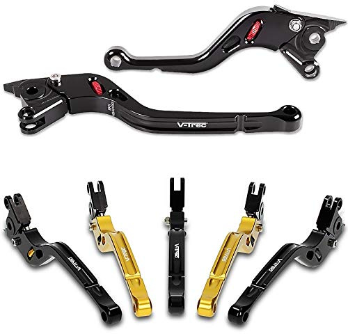 V-Trec VX Motorrad Kupplung Bremshebel-Set kompatibel mit Suzuki GSX-8S 2023 mit ABE Kurz/Lang