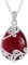 YAFEINI 925 Sterling Silber Roter Achat Kette Filigrane Anhänger Halskette Schmuck für Damen Mädchen (BB-Roter Achat Filigrane Halskette)