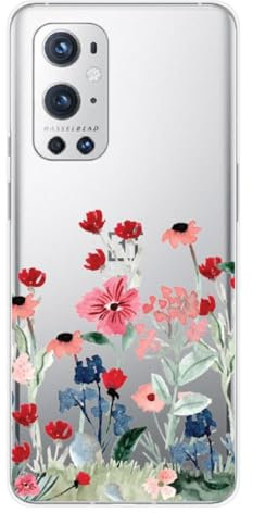 Schutzhülle aus Silikon, bedruckt, kompatibel mit OnePlus 9 Pro 5G, Frühling in Blumen