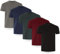 FM London Lot de 3/5 T-Shirts pour Hommes T-Shirt Homme, Noir, Bourgogne, Vert, Marine, Anthracite (5 Unités), L