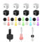 28PCS Magnetic Cable Organiser Set, Fun Thumb Wire Holder Organiser, Hide Phone Charging Cable Keeper, Desk Thumb Cable Tidy Clips Self Adhesive, Three Types Desktop Cord Organize Management Holder