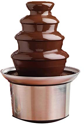 sjdoPulse 4-Layer Commercial Heated Metal Chocolate Waterfall Fountain Machine Event Party Home Chocolate Fountain Machine