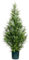 Leflos Künstlicher Zeder Topiary Baum, 90cm Faux Zypresse Baum, Artificial Cypress Tree deko für Wohnzimmer, Büro, Fest & Party