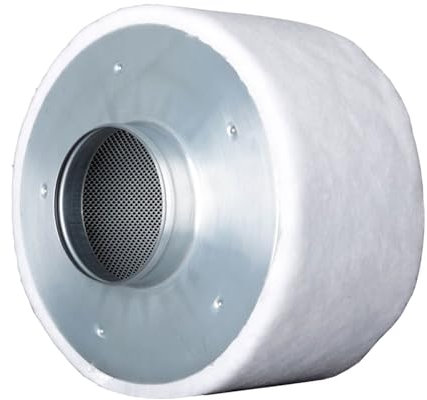 ELITE BBQ Prima Klima Eco Line Filtro ai carboni attivi, 100 mm, AKF efficiente per sistemi di scarico 160 m³/h-240 m³/h, filtro a carbone per Growbox, neutralizzazione degli odori per Grow