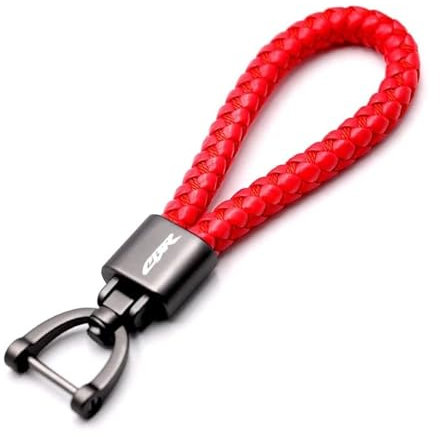 YYFhck Porte-clés pour H&Onda pour Cbr650R Cbr600rr Cbr1000rr Cbr500r Cbr600f CBR 650R 600 1000 250 RR Moto Clé Cas Couverture Shell Porte-clés Porte-clés Accessoires(Keychain Red)