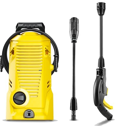 Kärcher K 1 Electric Pressure Washer, Spray Gun, Vario Power Spray Wand and Hose - Compact Design and Lightweight, Power Washer 1700 PSI - 1.45 GPM