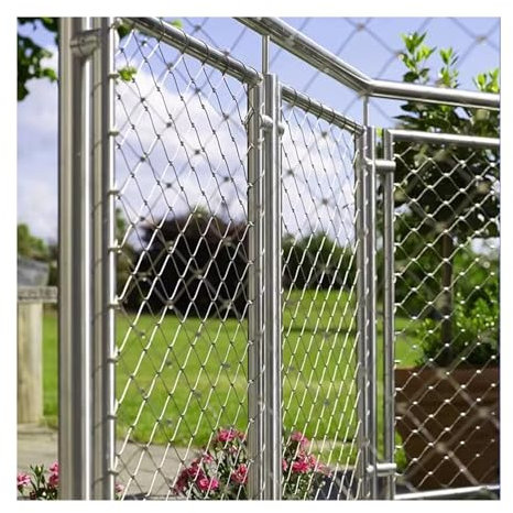 LXBAMKEA Personalizar Red De Cuerda De Alambre De Acero Inoxidable, Flexible Malla Cables, Escalera Balcón Red A Prueba De Caídas, Granja Jardín Límite Protección Resistencia Al Impacto Valla(8 CM)